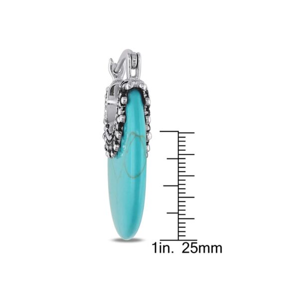Yilver And Turquoise Earrings - Image 3