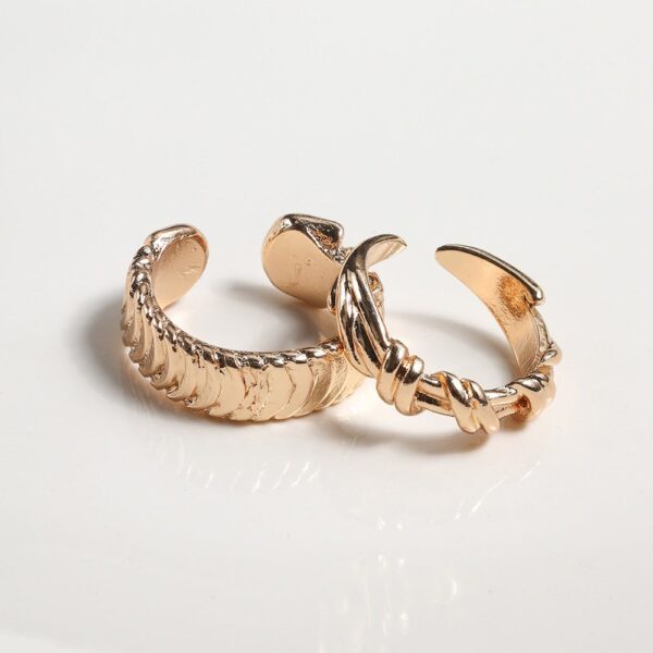 Bold Pearl Hoop Earrings - Image 3