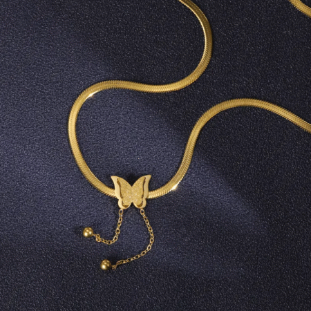 Butterfly Snake Chain Necklace