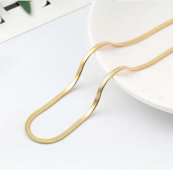 Gold Flat Snake Chain