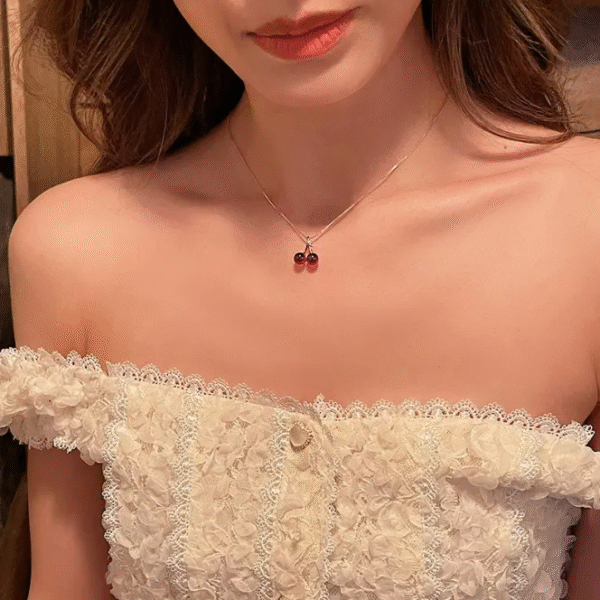 The Red Cherry Necklace - Image 2